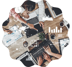 people around laptop